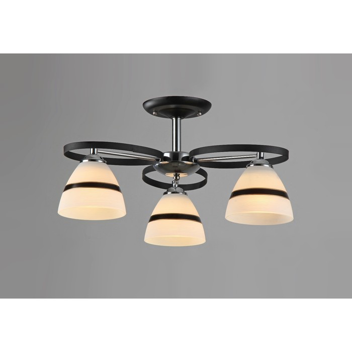 Люстра "Абрианна  " 3 лампы 40Вт E27 черный 53.5х42882 см.