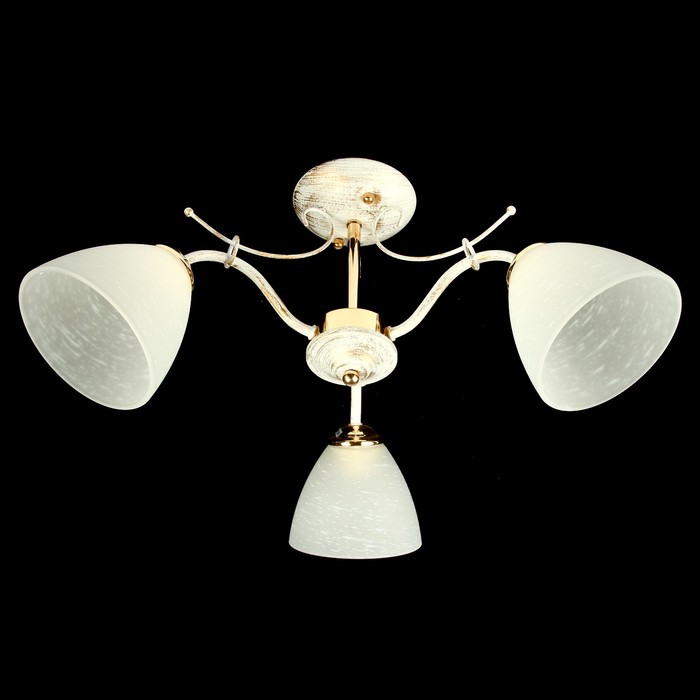 Люстра "Атала" МИКС 3 лампы E27 60Вт белый-золото