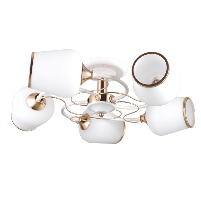 Люстра "Бриджит " 5 лампы E27 60Вт золото-белый