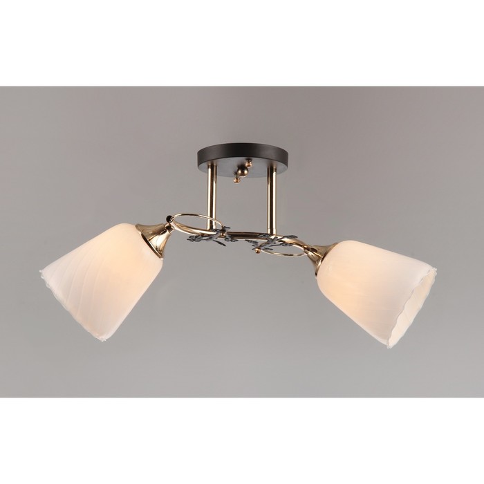 Люстра "Адри " 2 лампы 40Вт E27 черный 47х25 см.