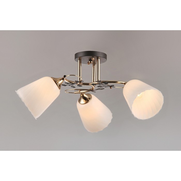 Люстра "Адри " 3 лампы 40Вт E27 черный 52.5х25 см.