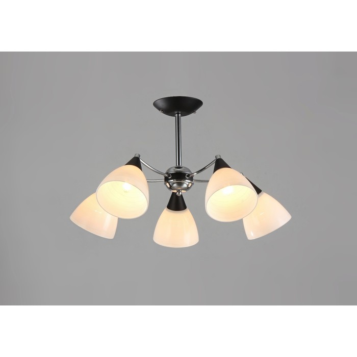 Люстра "Алия  " 5 ламп 40Вт E27 черный 67х36 см.