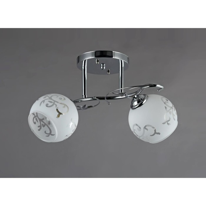 Люстра "Аманда" 2 лампы Е27 40Вт хром 44х20х24 см.