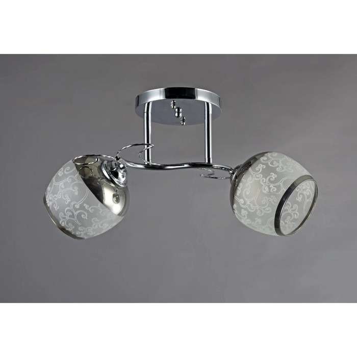 Люстра " Анита" 2 лампы Е27 40Вт хром 44х20х24 см.