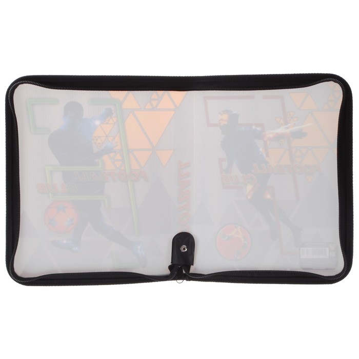 Папка для тетрадей А5, молния вокруг, пластиковая «Футбольный клуб»