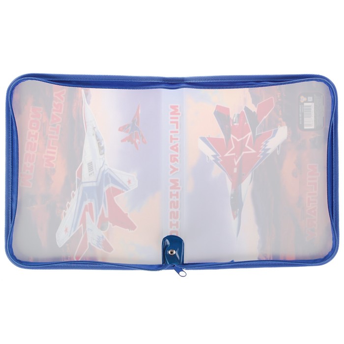 Папка для тетрадей А5, молния вокруг, пластиковая «Стрижи»