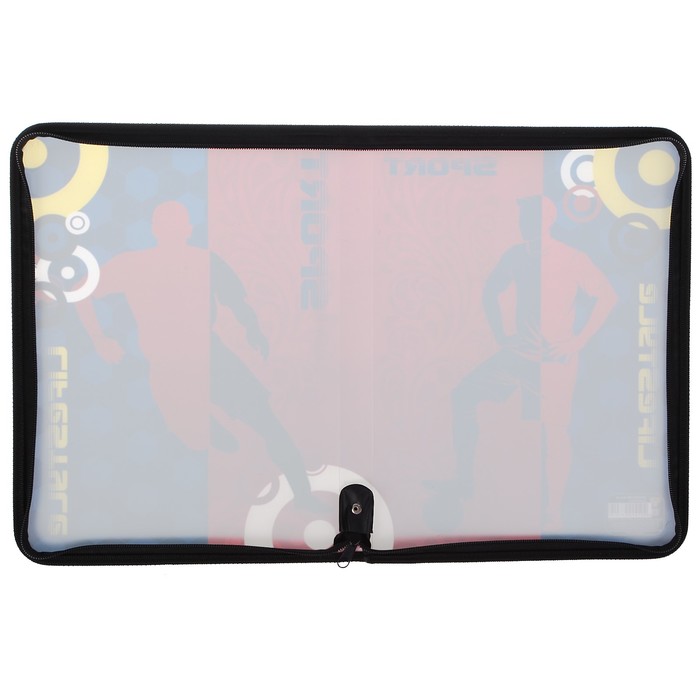 Папка для тетрадей А4, молния вокруг, пластиковая «Спортсмен»