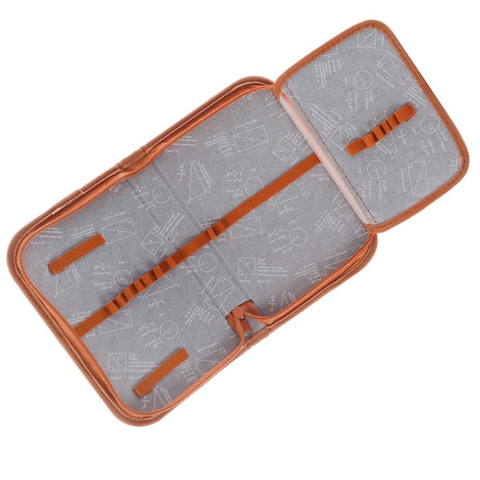 Пенал 1 секция 130 х 190 мм, откидная планка, ткань ПО-41 «Квадроцикл»