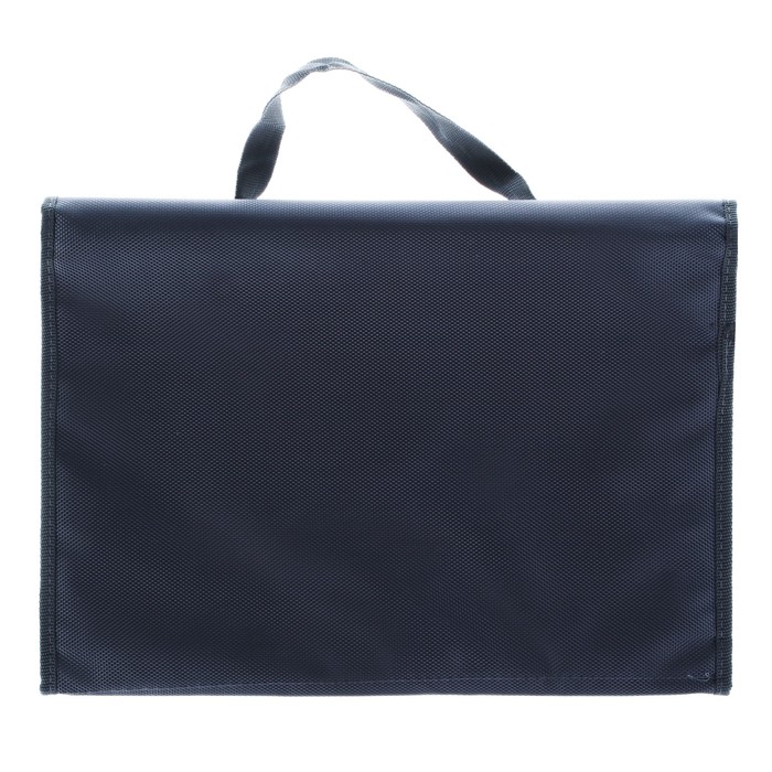 Папка для труда А4 с ручками, текстиль, раскладная на липучке "Дружок"