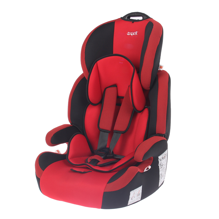 Автокресло-бустер «Стар», группа 1-2-3, цвет красный