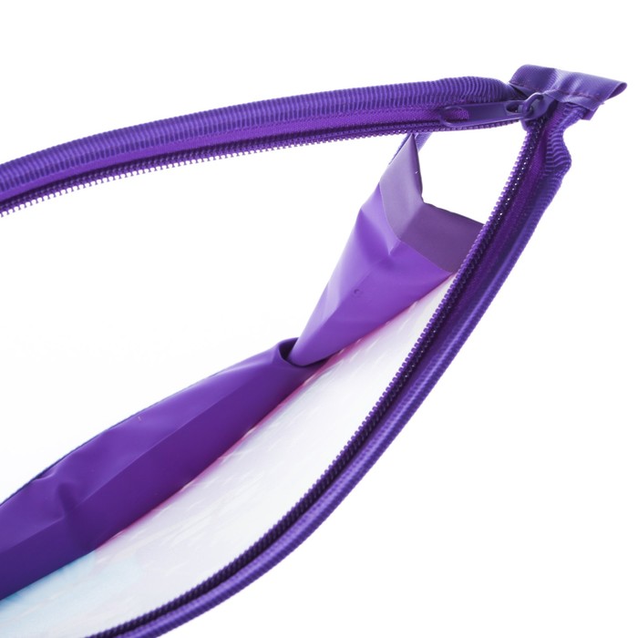 Папка для тетрадей А5, молния сверху, пластиковая "Мариана"