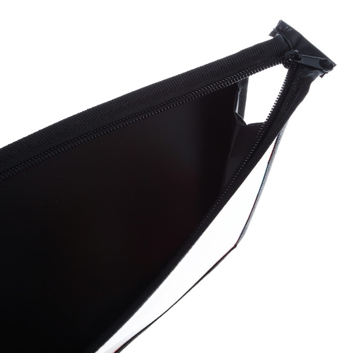 Папка для тетрадей А5, молния сверху, пластиковая "Крейзи мото"