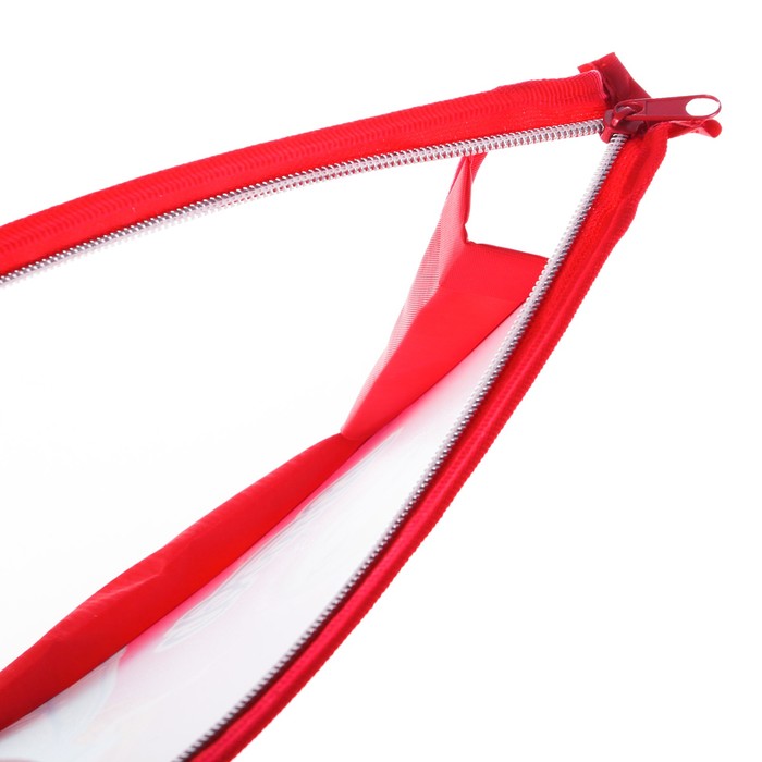 Папка для тетрадей А5, молния сверху, пластиковая Princess makeup