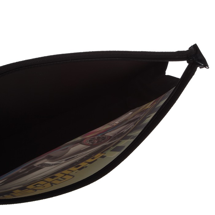 Папка для тетрадей А4, молния сверху, пластиковая «Уличный гонщик»