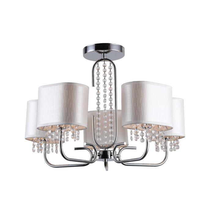 Люстра потолочная LIKA 5x40W E14 хром 58x58x42см