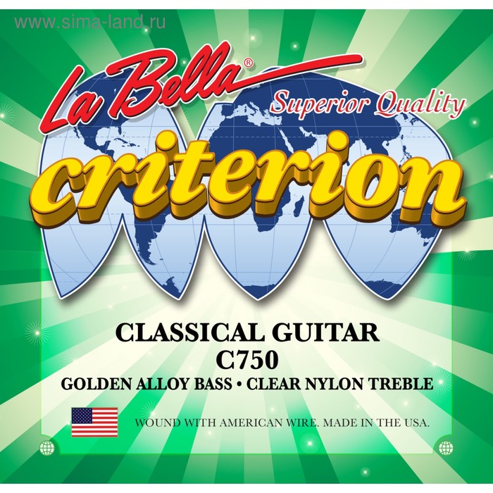 Комплект струн для классической гитары La Bella C750 Criterion c750 criterion комплект струн для классической гитары la bella