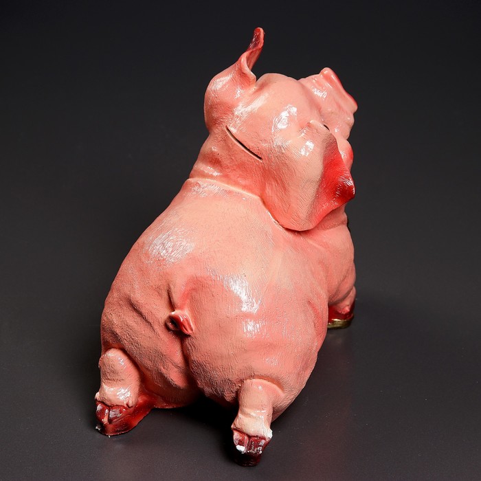 Копилка "Свинка с мешком монет"