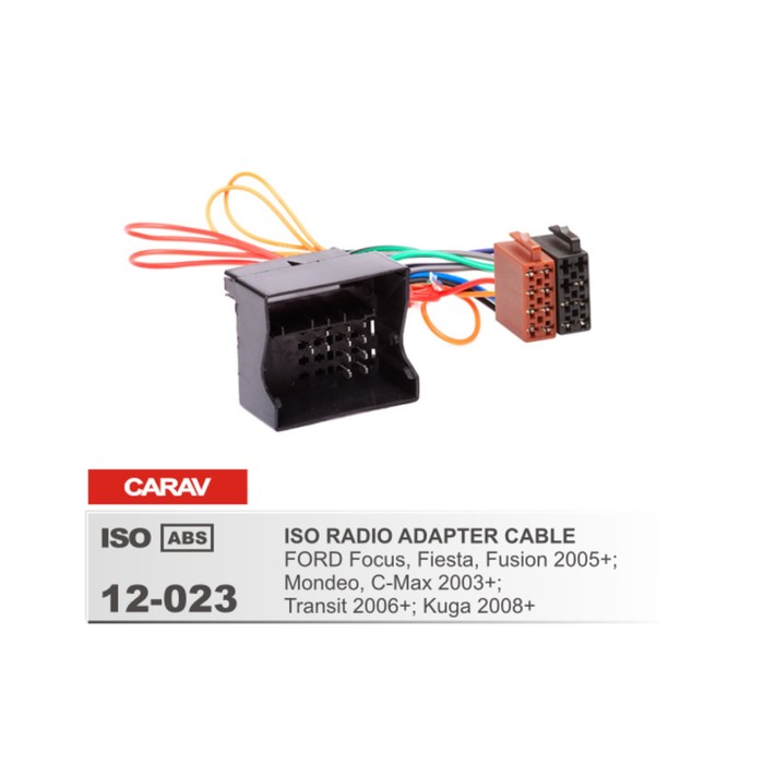 Евро разъём CARAV 12-023 (ISO адаптер FORD Focus, Fiesta, Fusion 2005+; Mondeo, C-Max 2003+; Tra   3