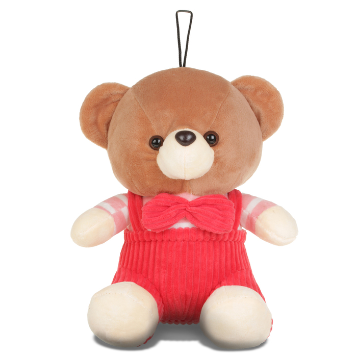 Мягкая игрушка "Медведь" в штанах с бантом, 26 см, МИКС