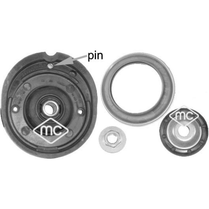 Опора амортизатора METALCAUCHO 05877