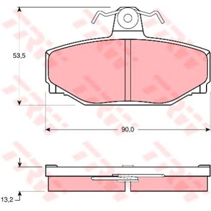 Колодки тормозные TRW GDB442