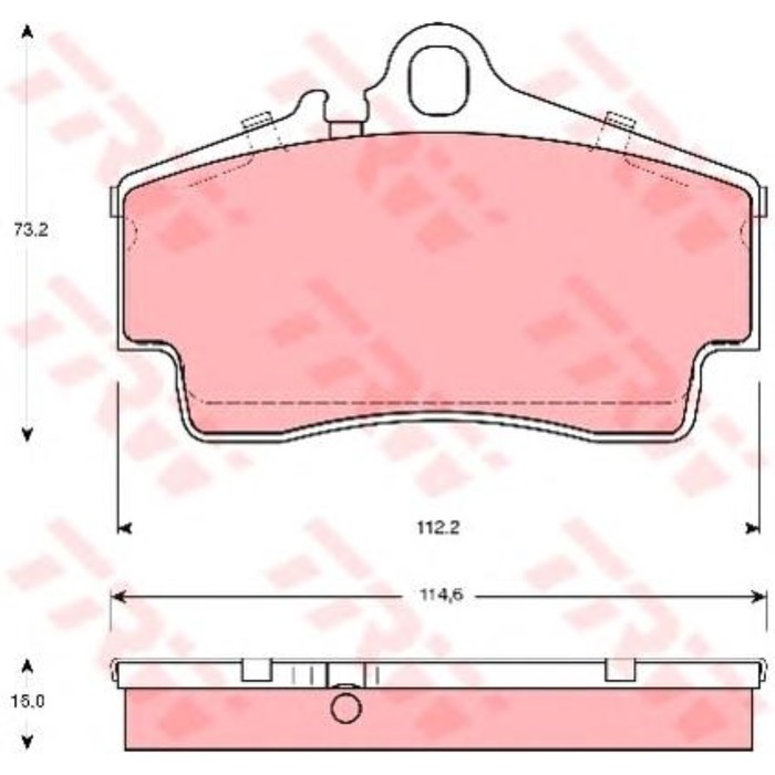 Колодки тормозные TRW GDB1395