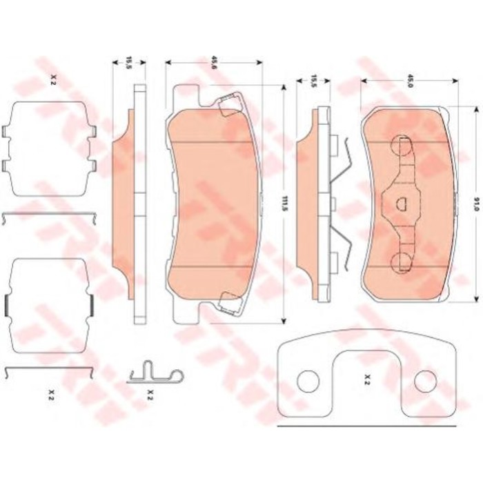 Колодки тормозные TRW GDB4600