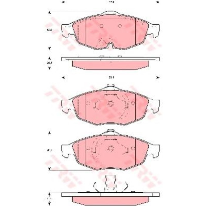 Колодки томрозные TRW GDB4125