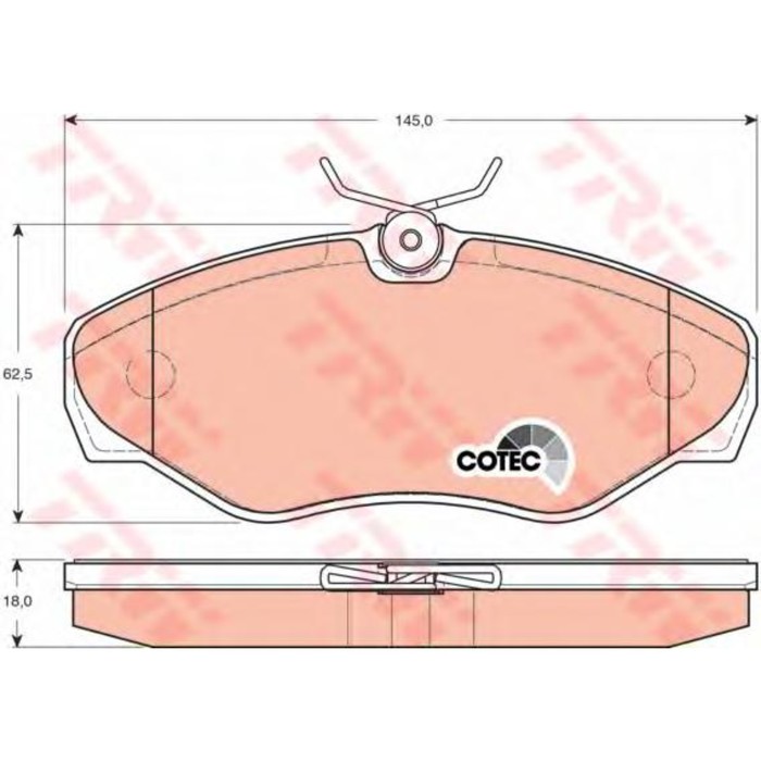 Колодки томрозные TRW GDB1478