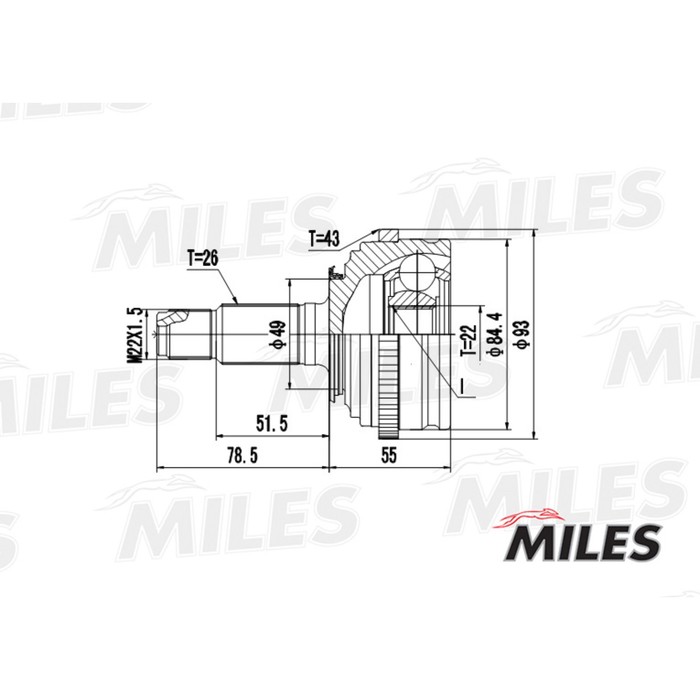 Шрус MILES GA20406