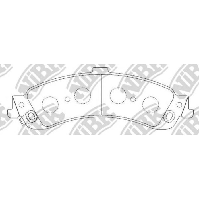 Колодки тормозные дисковые NIBK PN0056