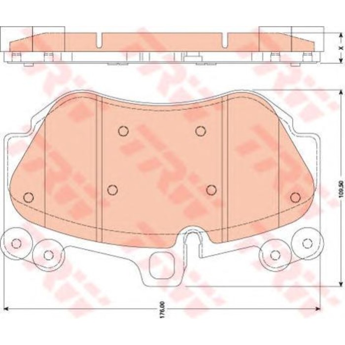 Колодки томрозные  TRW GDB1764