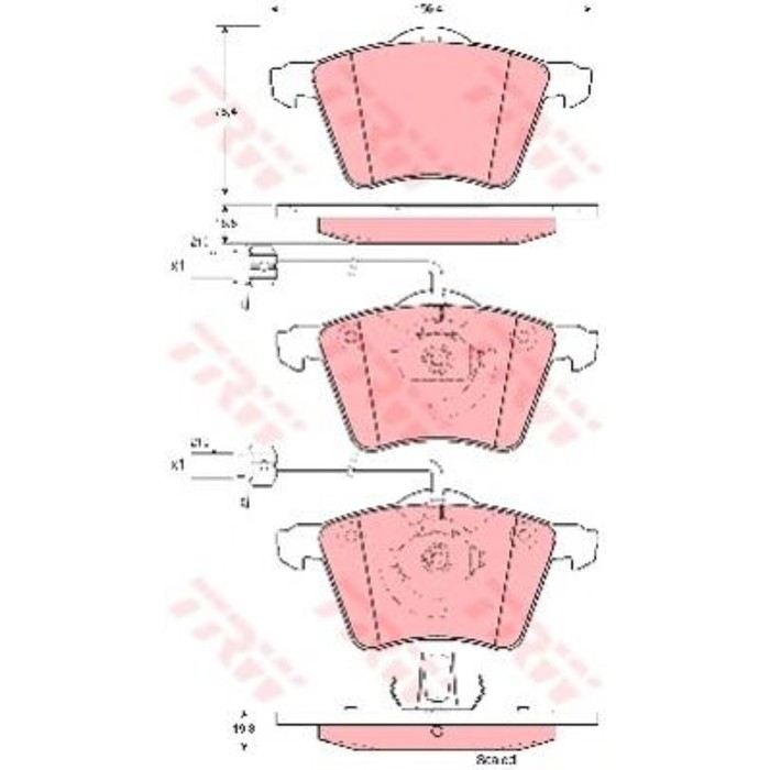 Колодки томрозные  TRW GDB1459
