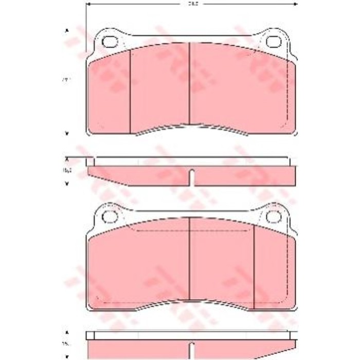 Колодки тормозные TRW GDB1536