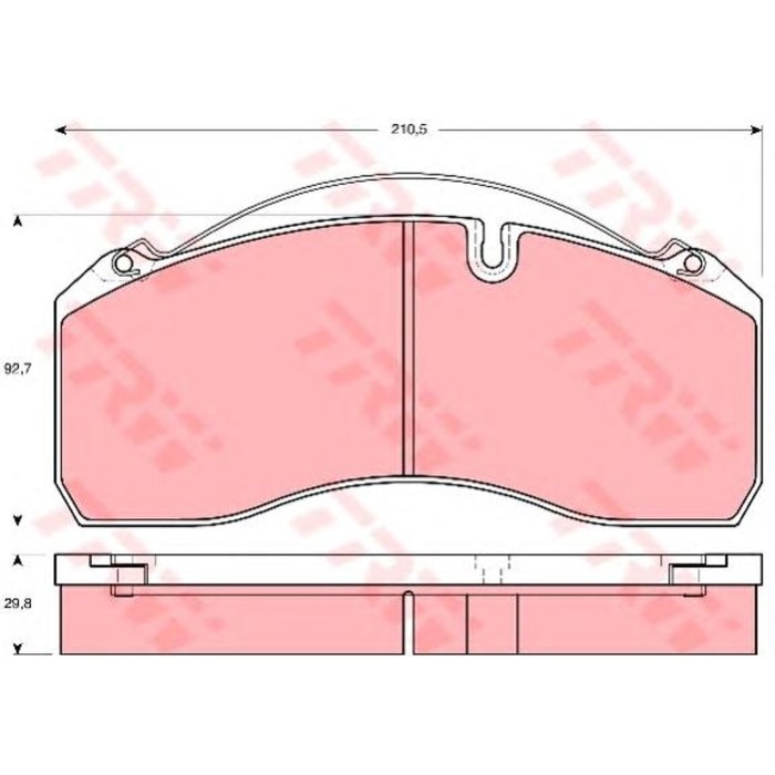 Колодки тормозные TRW GDB5072