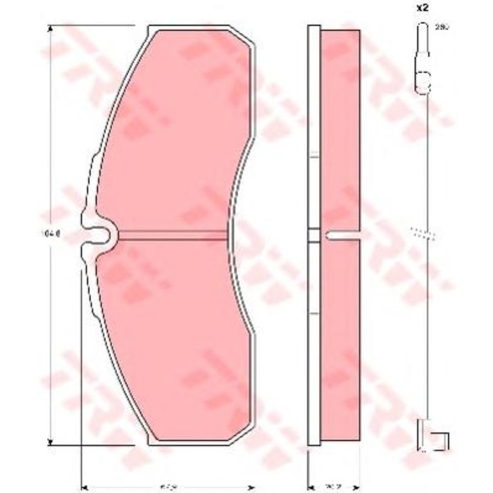 Колодки томрозные  TRW GDB1610