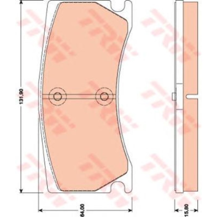 Колодки томрозные  TRW GDB1801