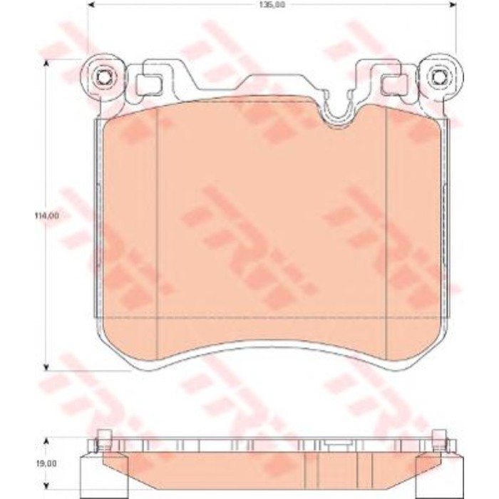 Колодки тормозные TRW GDB1826