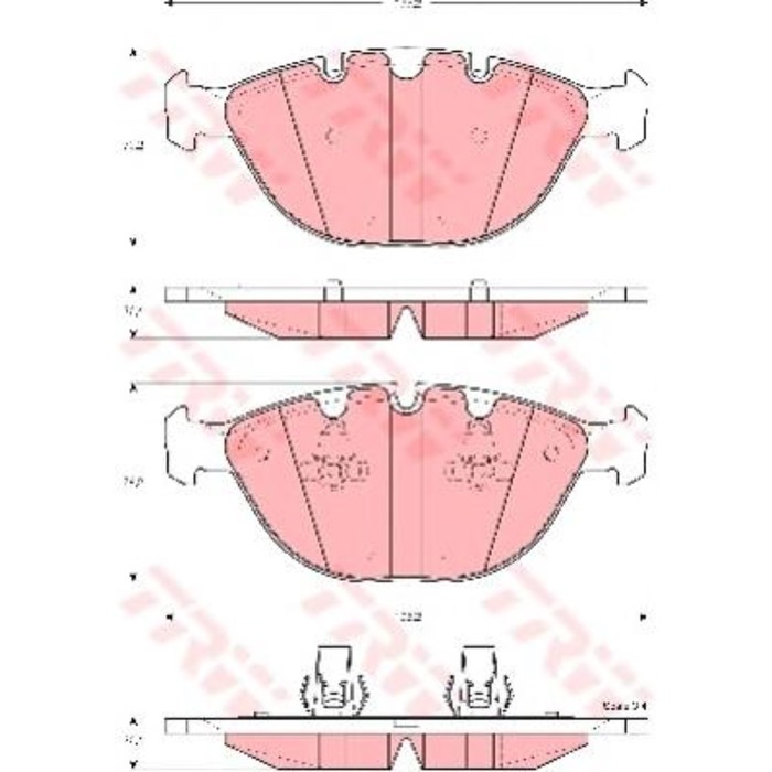 Колодки тормозные TRW GDB1529