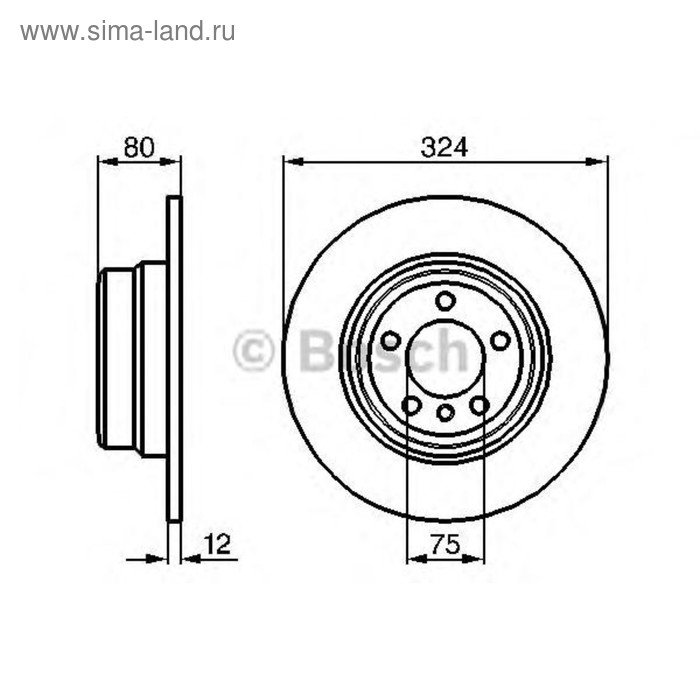 фото Диск тормозной bosch 0986479167