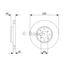 

Диск тормозной Bosch 0986479308