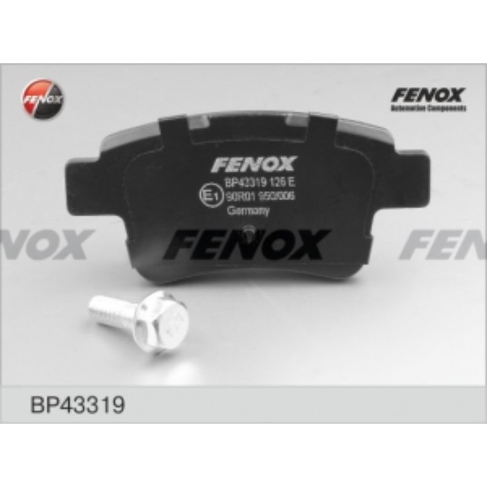 Колодки тормозные FENOX bp43319
