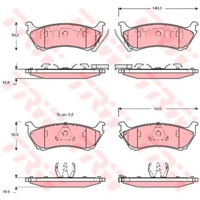 Колодки тормозные TRW GDB1379