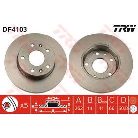 

Диск тормозной TRW DF4103