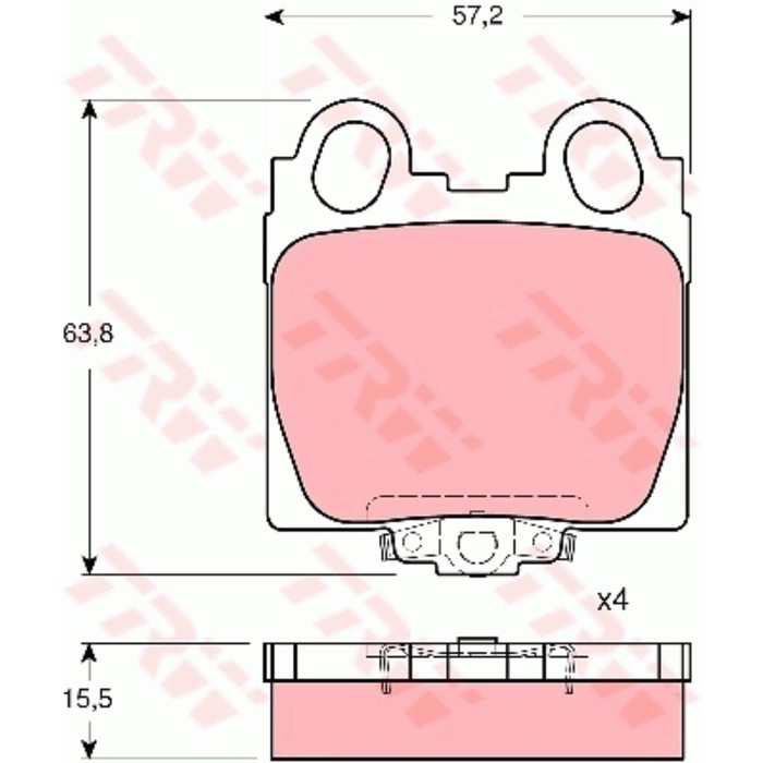 Колодки тормозные TRW GDB3233