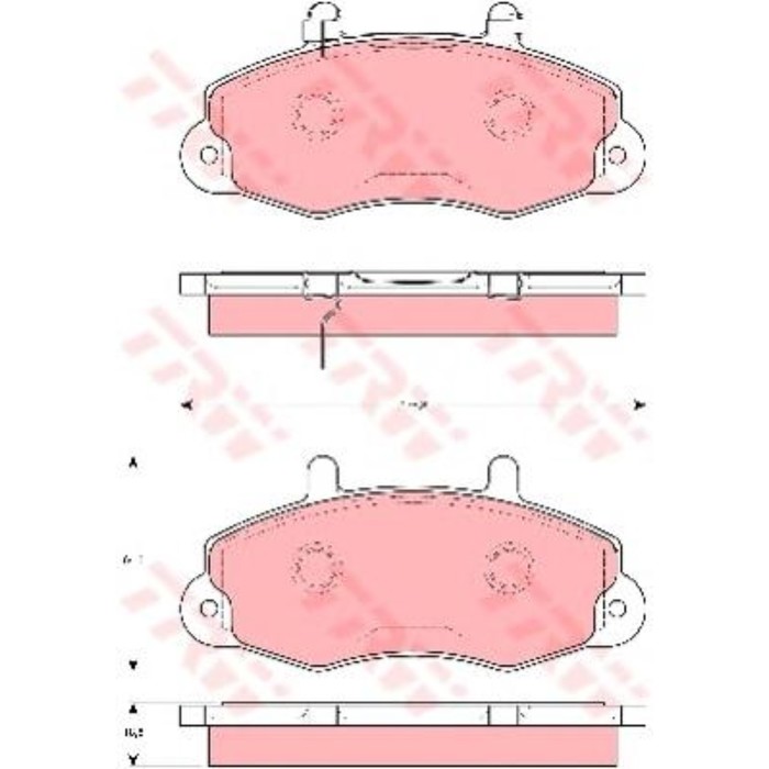Колодки томрозные  TRW GDB1572
