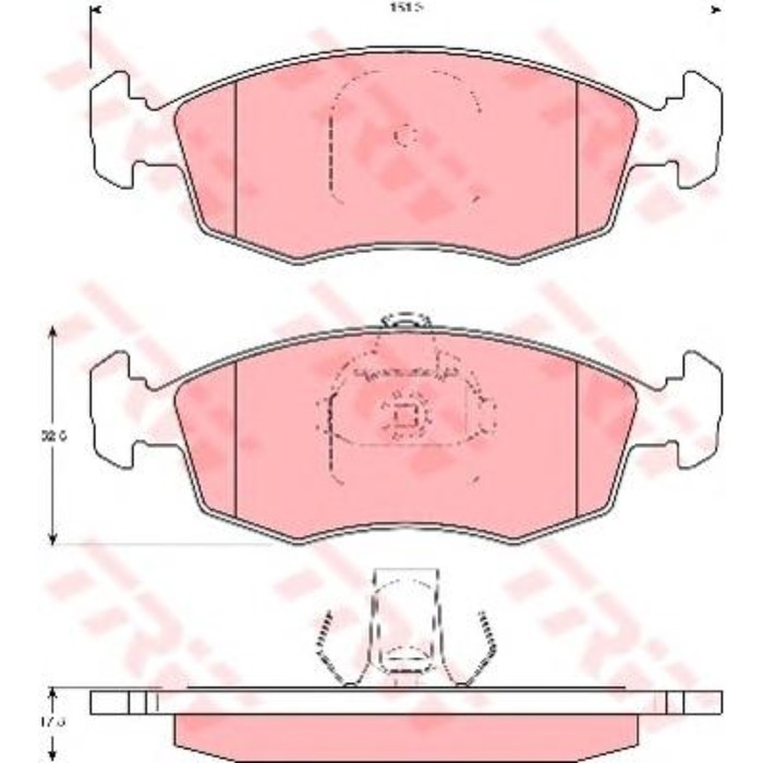 Колодки томрозные  TRW GDB1383