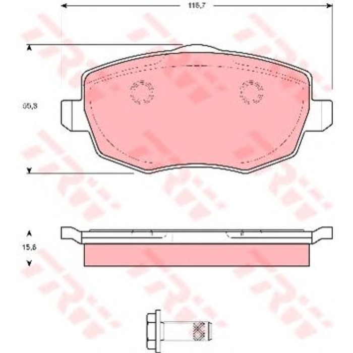 Колодки томрозные  TRW GDB1593