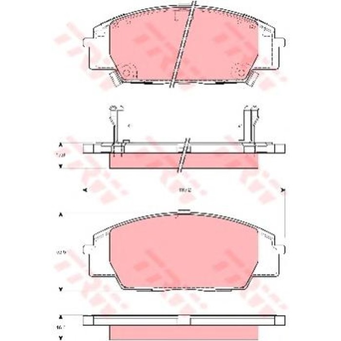 Колодки томрозные  TRW GDB3250