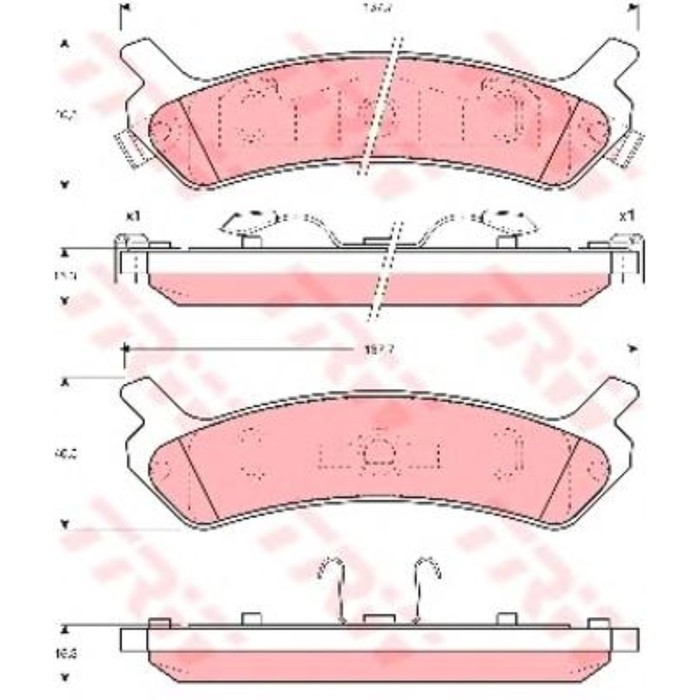 Колодки томрозные  TRW GDB896